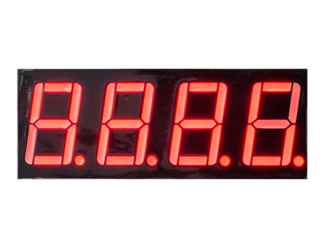 Four-Digit Seven-Segment Display - Red by The Pi Hut - The Pi Hut