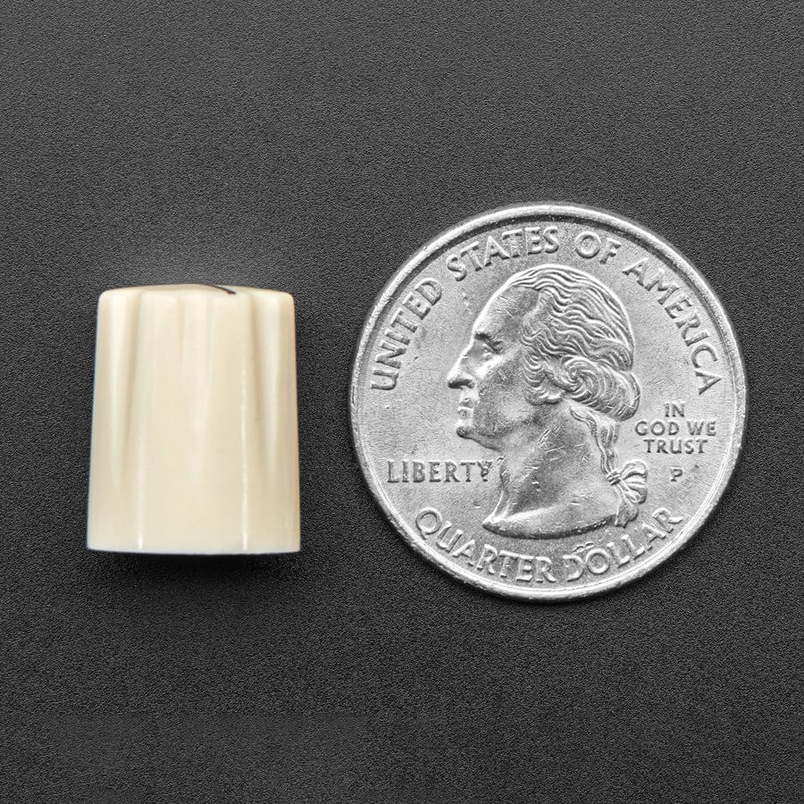 Cream Micro Potentiometer Knob - 4 pack by The Pi Hut - The Pi Hut