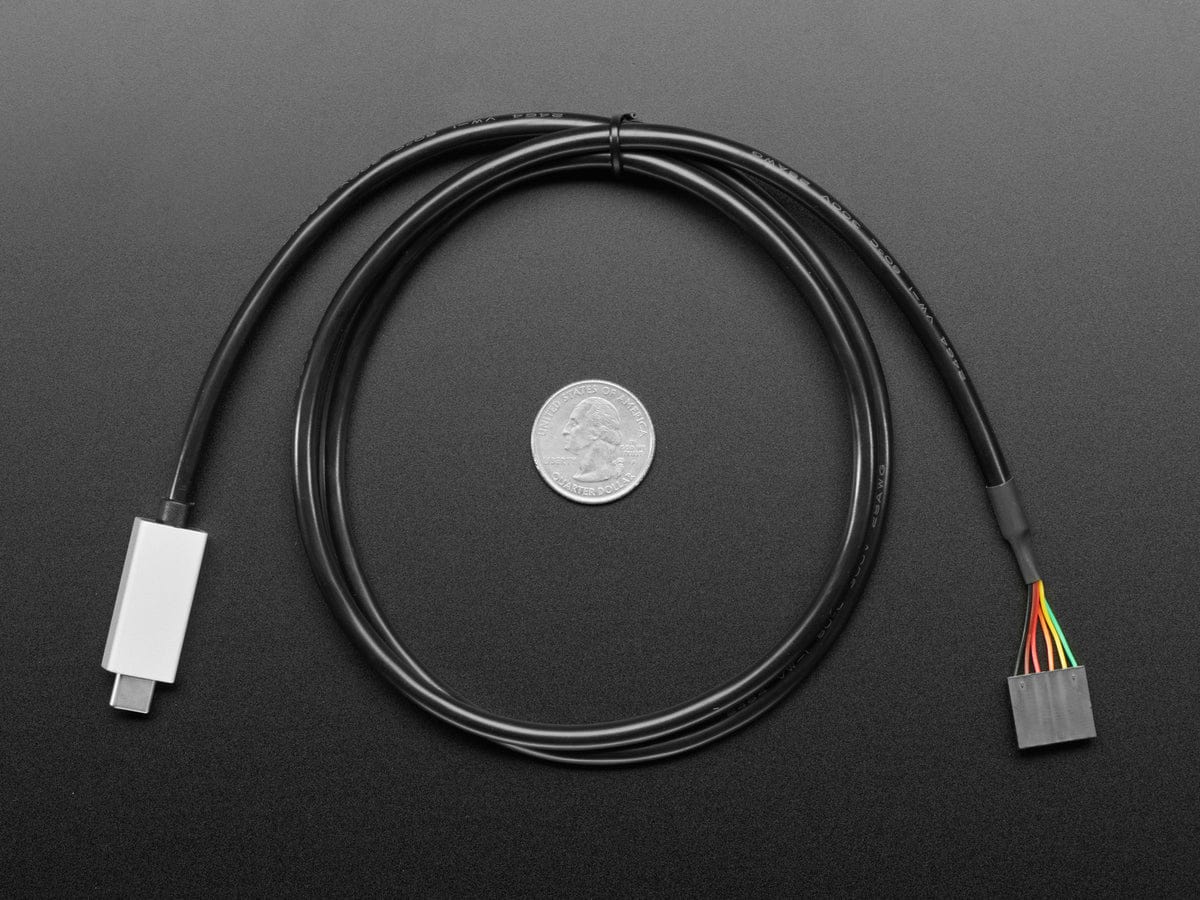 FTDI Serial TTL-232 USB Type C Cable (5V Power / 3.3V Logic) by The Pi Hut - The Pi Hut