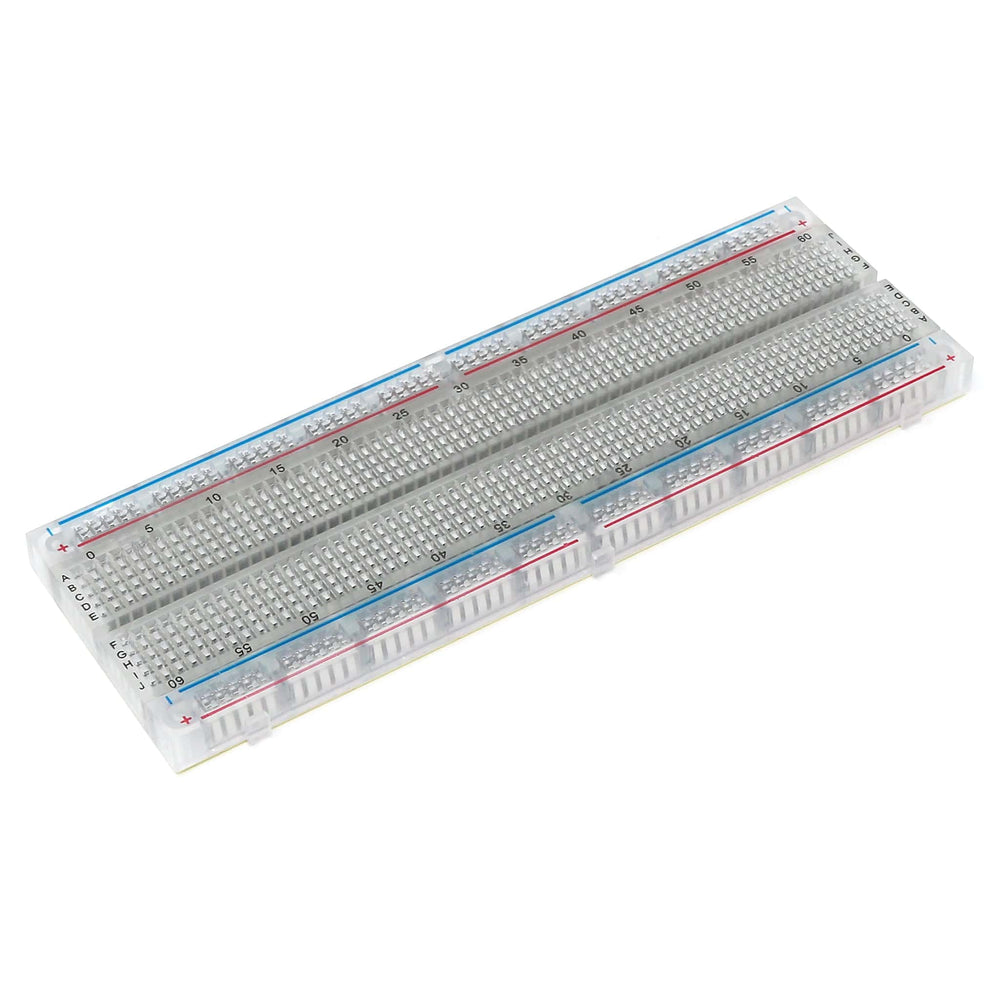 Full-Size Breadboard - Transparent by The Pi Hut - The Pi Hut