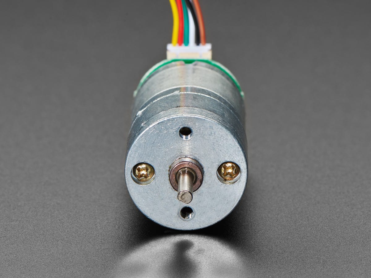 Geared DC Motor with Magnetic Encoder Outputs - 7 VDC 1:20 Ratio by The Pi Hut - The Pi Hut