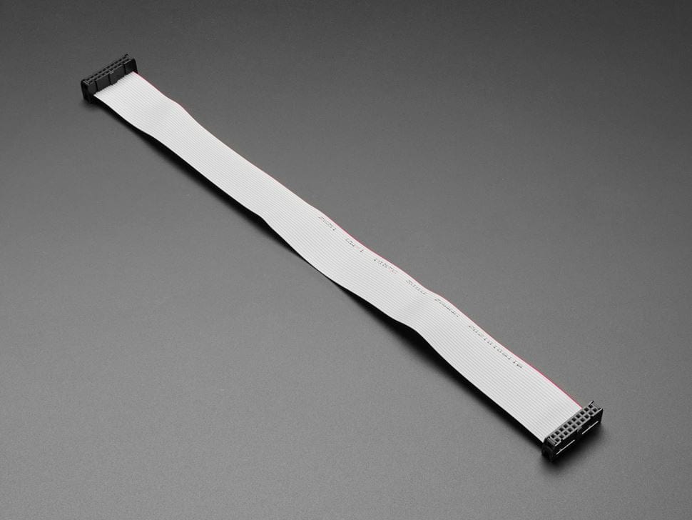 GPIO Ribbon Cable 2x10 IDC Cable - 20 pins 12" long by The Pi Hut - The Pi Hut