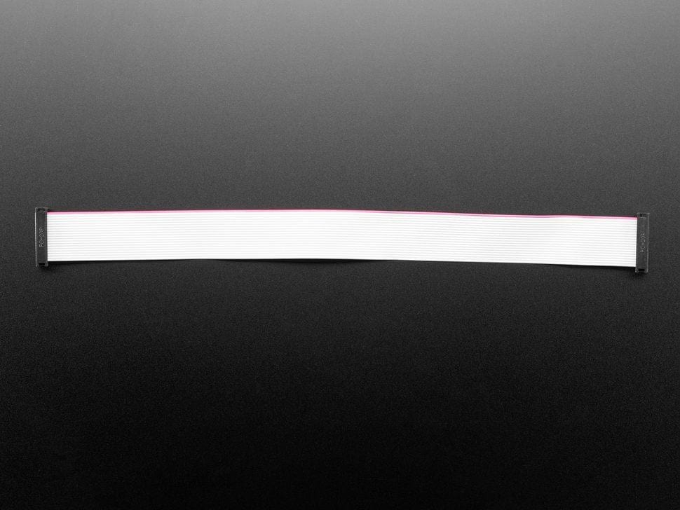 GPIO Ribbon Cable 2x10 IDC Cable - 20 pins 12" long by The Pi Hut - The Pi Hut