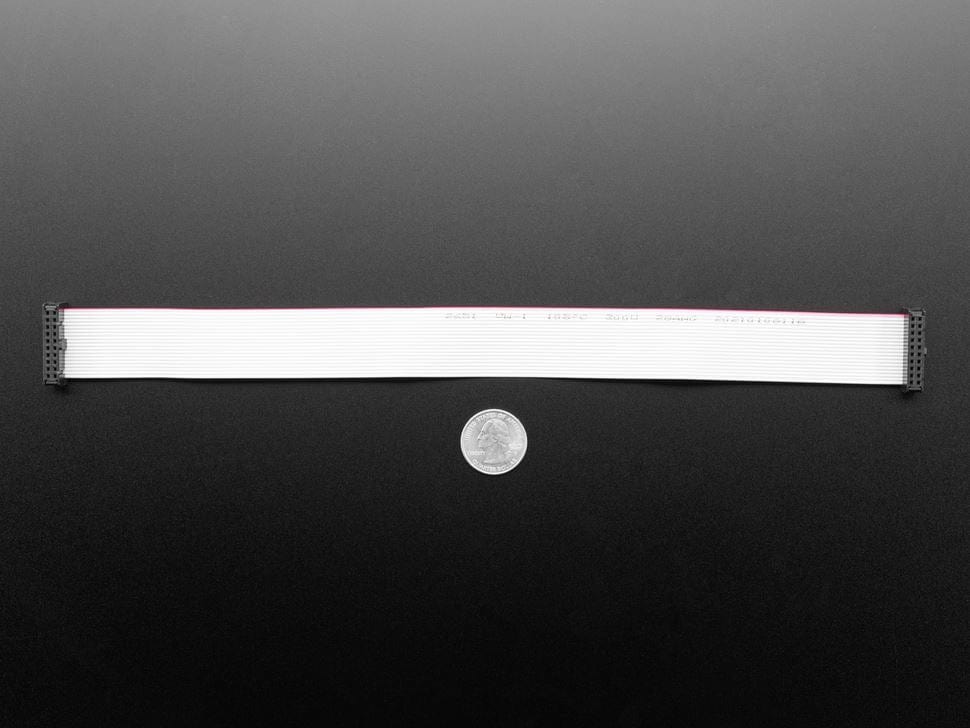 GPIO Ribbon Cable 2x10 IDC Cable - 20 pins 12" long by The Pi Hut - The Pi Hut