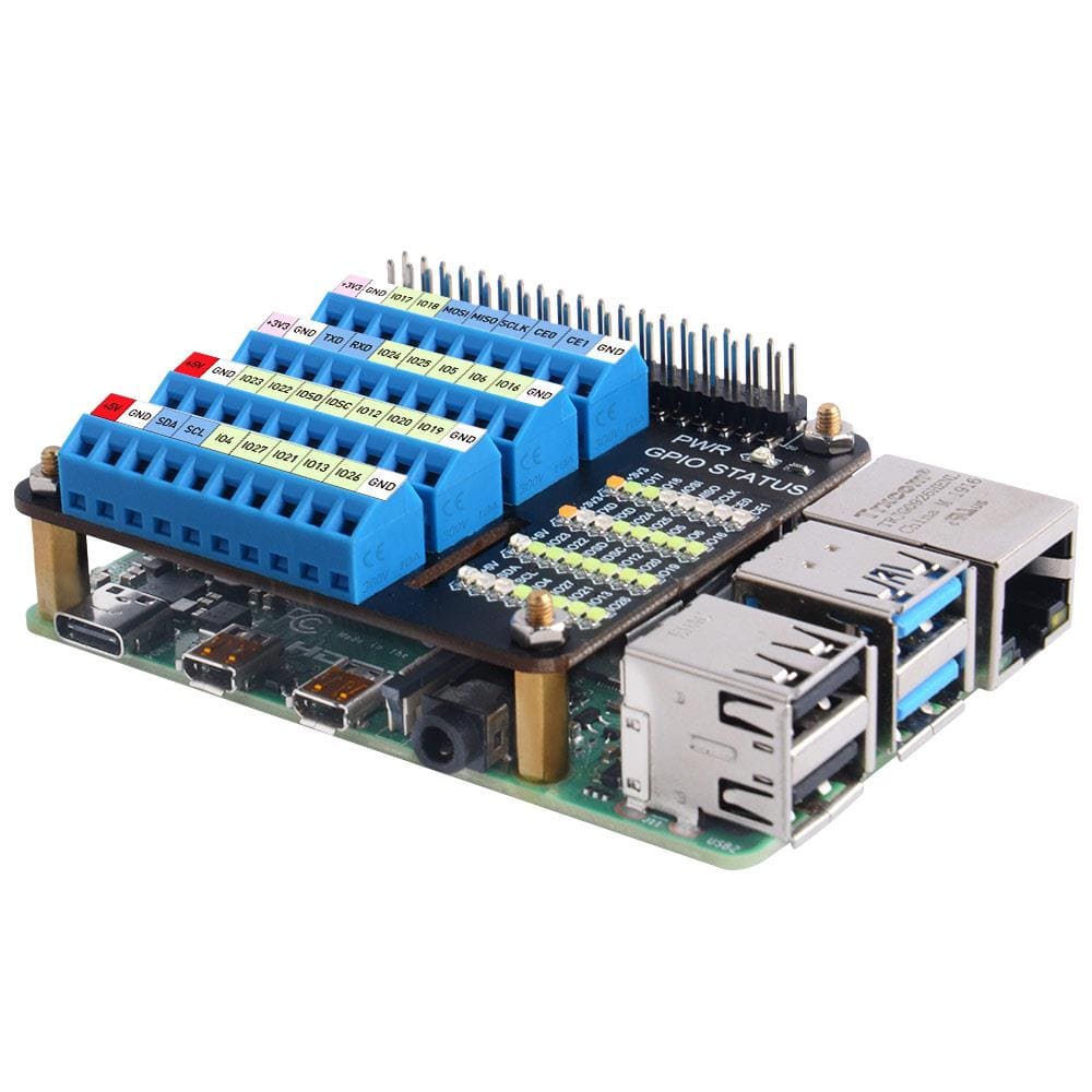 GPIO Screw Terminal HAT by 52Pi - The Pi Hut