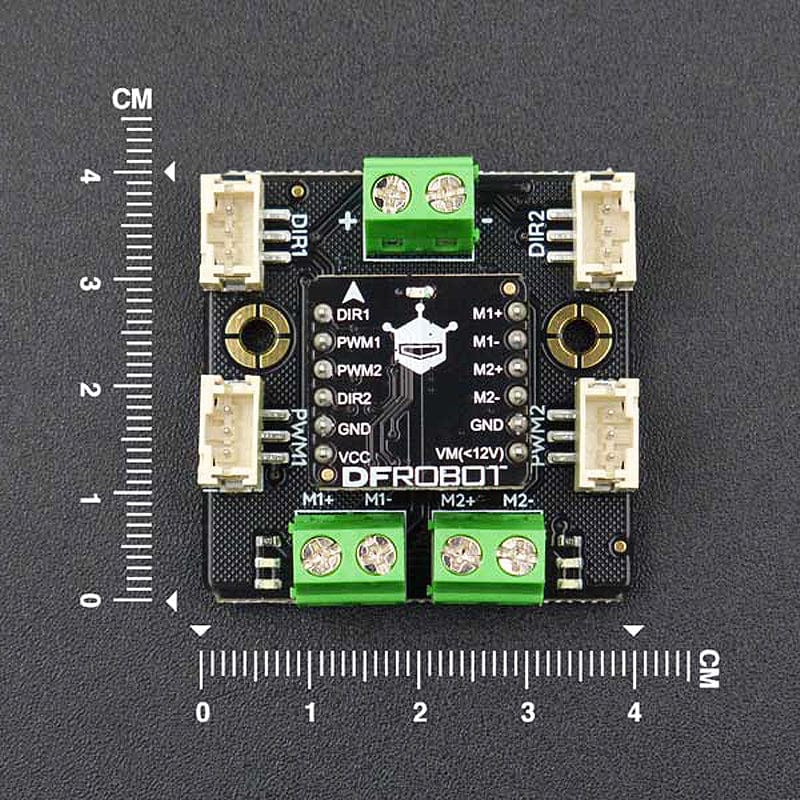 Gravity: 2x 1.2A DC Motor Driver (TB6612FNG) by DFRobot - The Pi Hut
