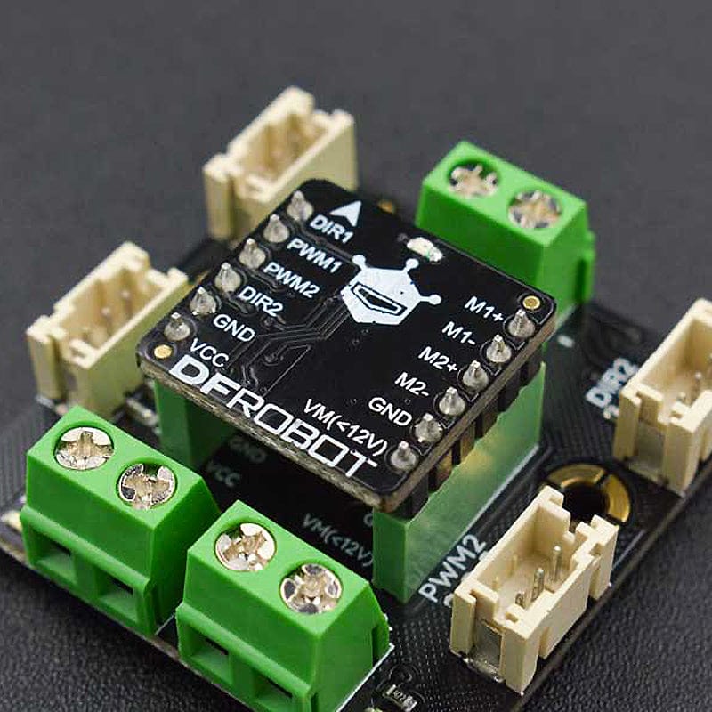 Gravity: 2x 1.2A DC Motor Driver (TB6612FNG) by DFRobot - The Pi Hut