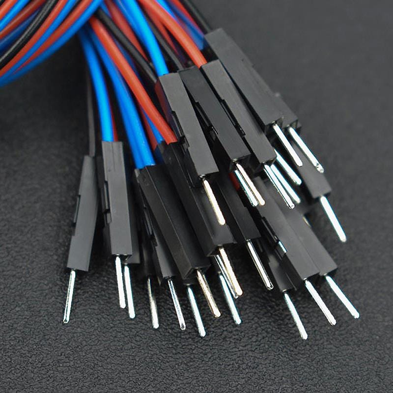 Gravity: Analog 3-pin PH2.0 to Male Jumper Cables (30cm, 10-Pack) by DFRobot - The Pi Hut