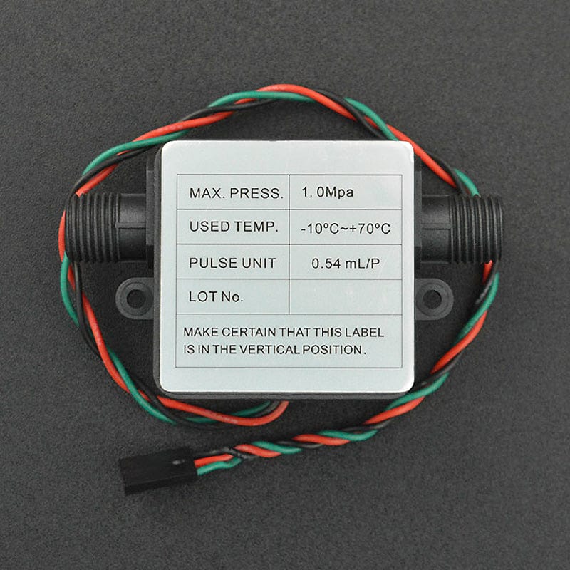 Gravity: Liquid Flow Sensor (G1/4) by DFRobot - The Pi Hut