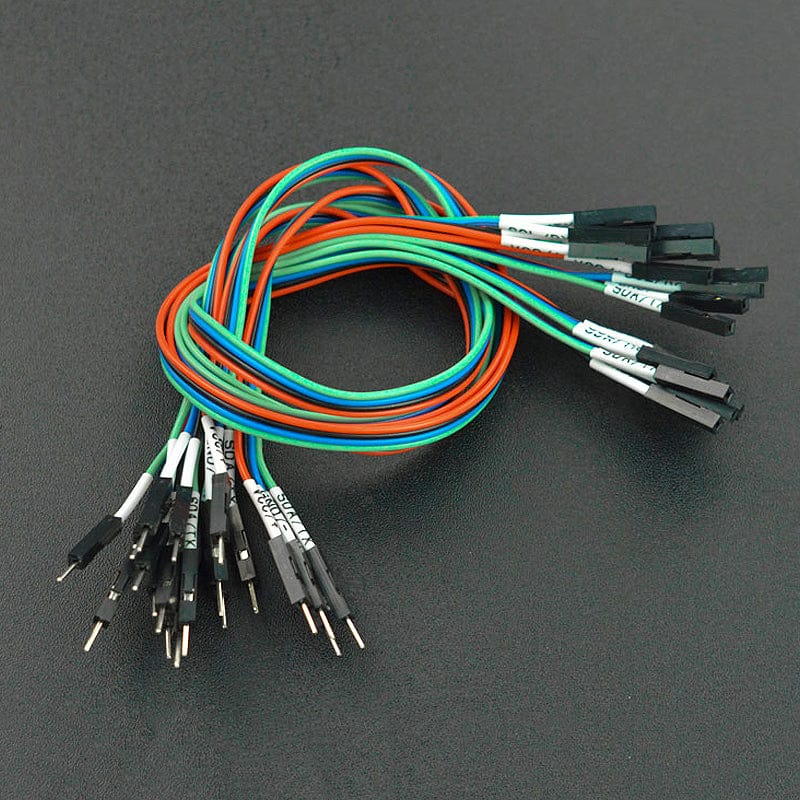 Gravity: M/F DuPont Line with Tag (30cm, 5 Pack) by DFRobot - The Pi Hut