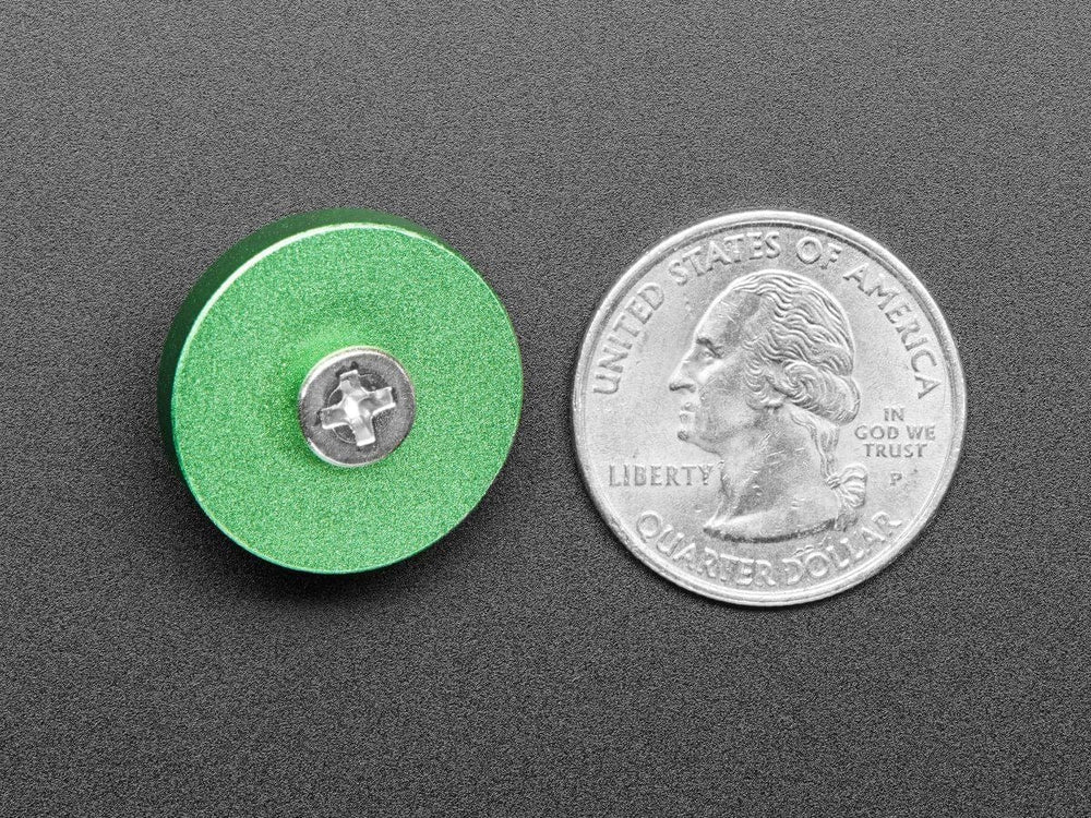 Green Anodized Aluminum Bumper Feet - Pack of 2 by The Pi Hut - The Pi Hut