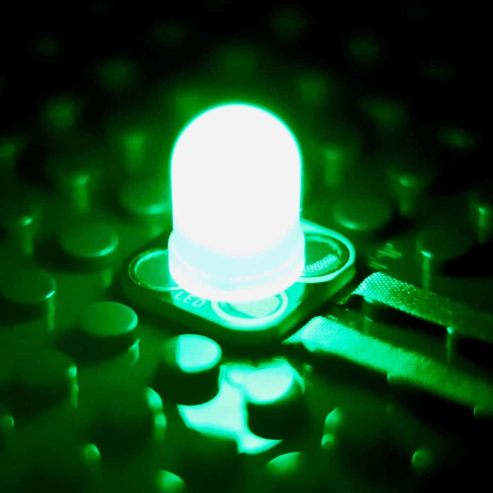 Green Jumbo Diffused LED Chip by Brown Dog Gadgets - The Pi Hut