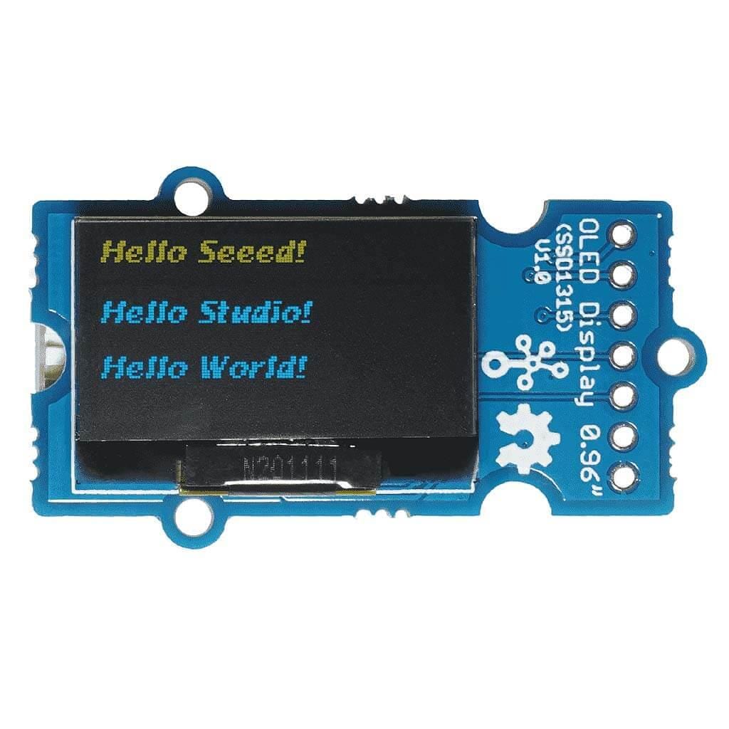 Grove - 0.96" OLED Yellow & Blue Display (SSD1315) by Seeed - The Pi Hut