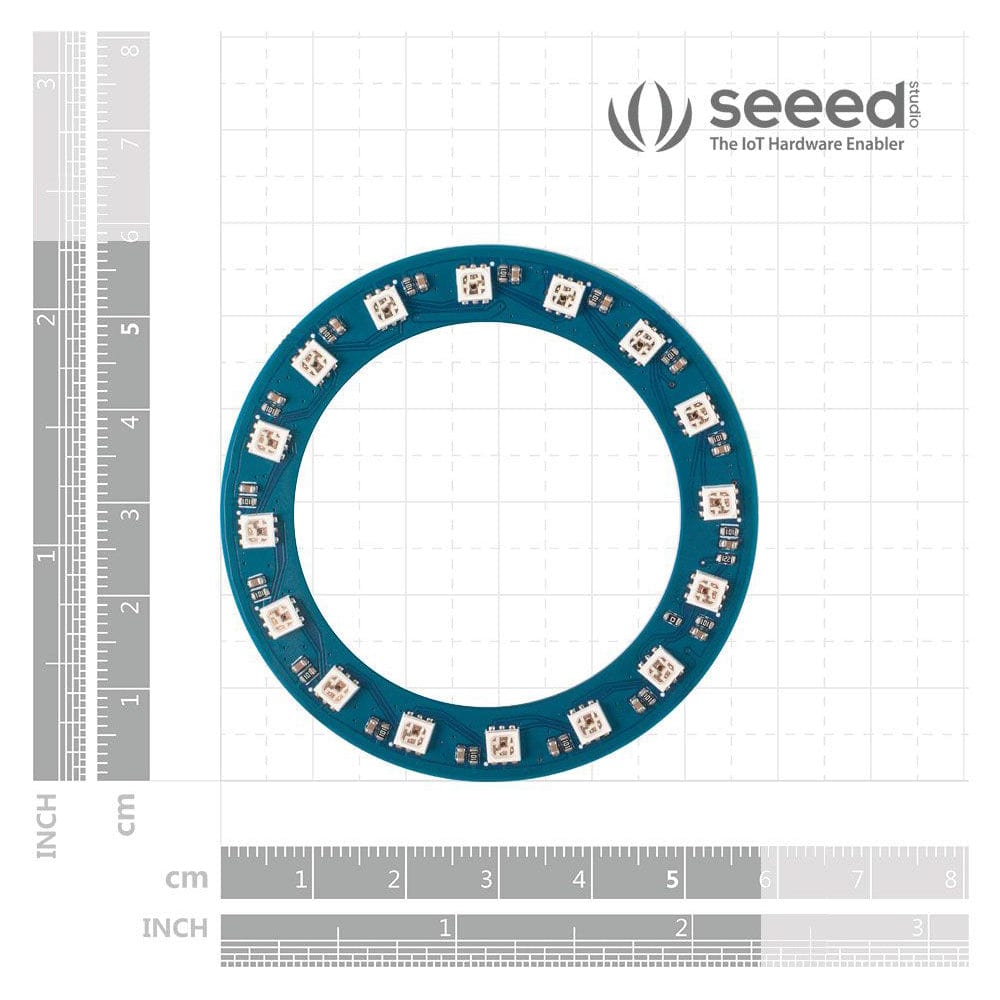 Grove - RGB LED Ring (16x WS2813 Mini) by Seeed - The Pi Hut