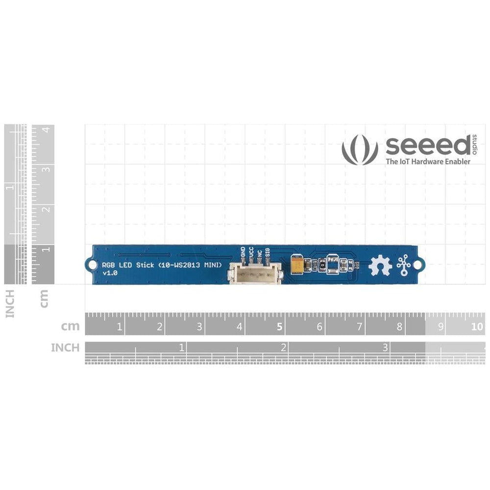 Grove - RGB LED Stick (10x WS2813 Mini) by Seeed - The Pi Hut
