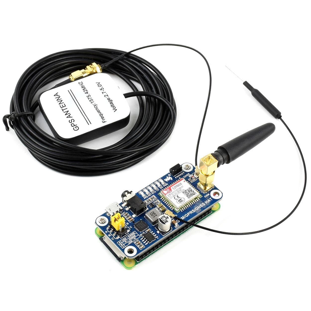 GSM, GPRS, GNSS, Bluetooth and RTC HAT for Raspberry Pi by Waveshare - The Pi Hut
