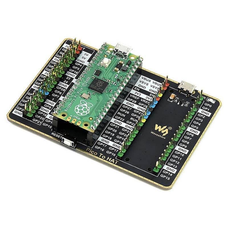 HAT-Compatible GPIO Expander for Raspberry Pi Pico by Waveshare - The Pi Hut