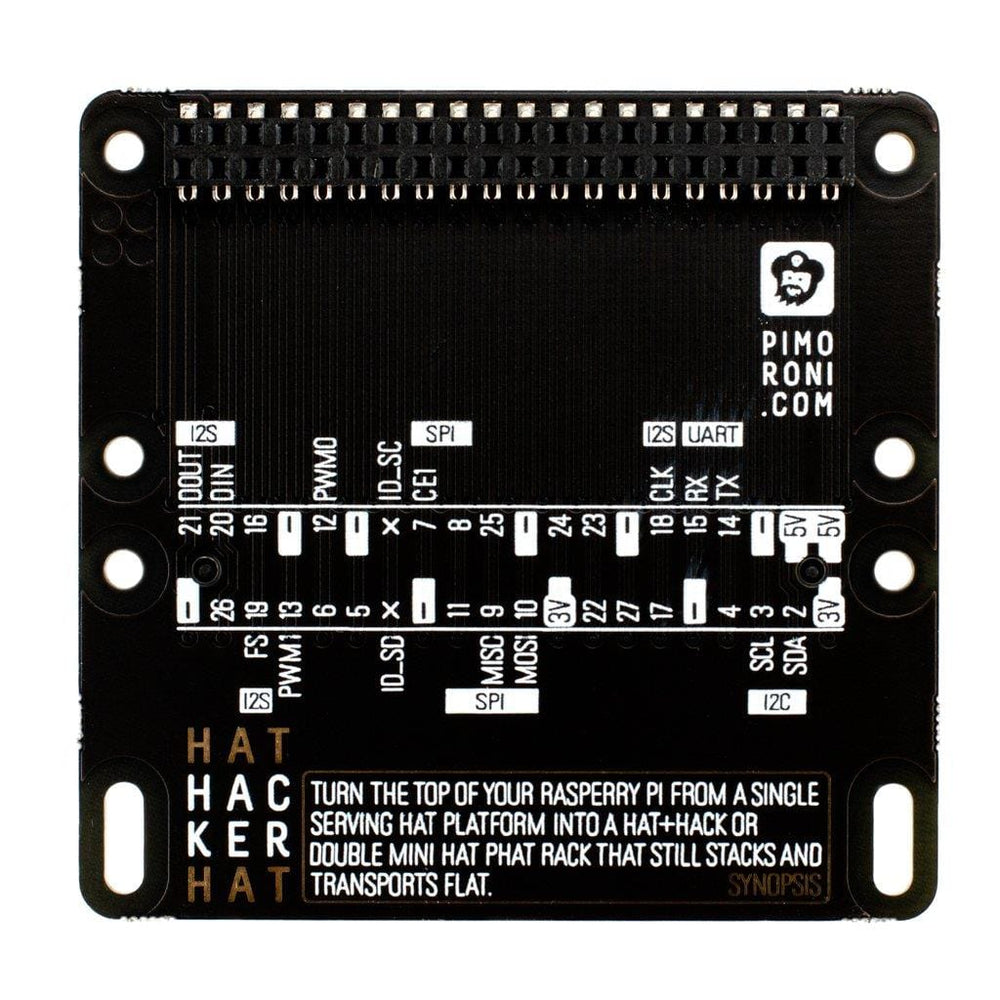 HAT Hacker HAT by Pimoroni - The Pi Hut