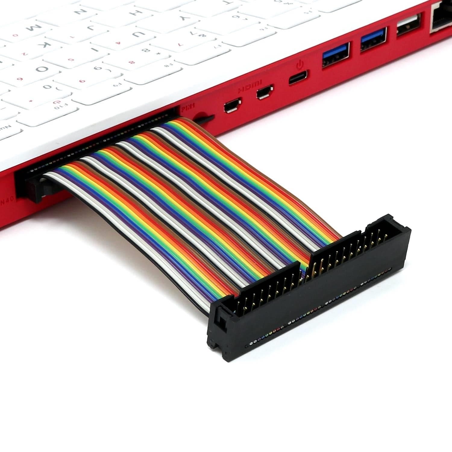 HAT Ribbon Cable for Raspberry Pi 500/400 by The Pi Hut - The Pi Hut