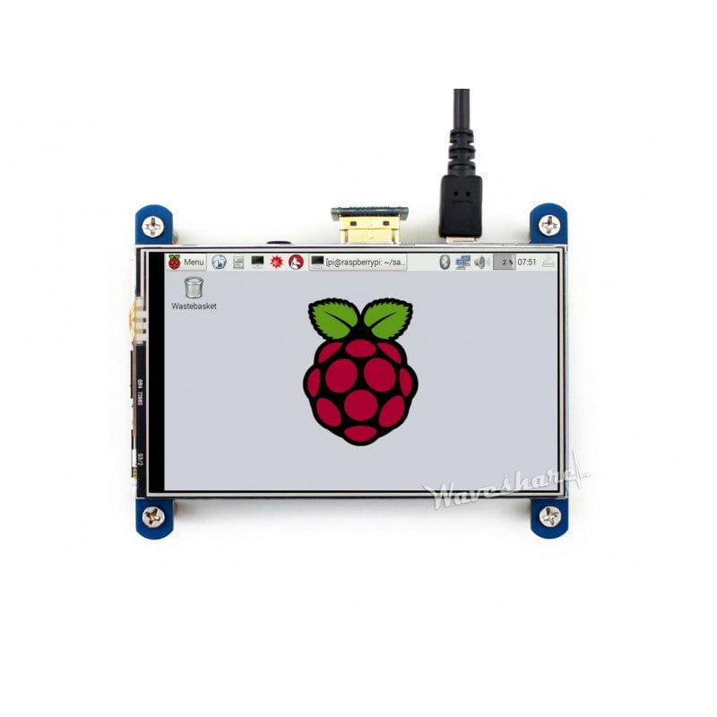 HDMI 4" 800x480 (IPS) Touch Screen  (GPIO) by Waveshare - The Pi Hut
