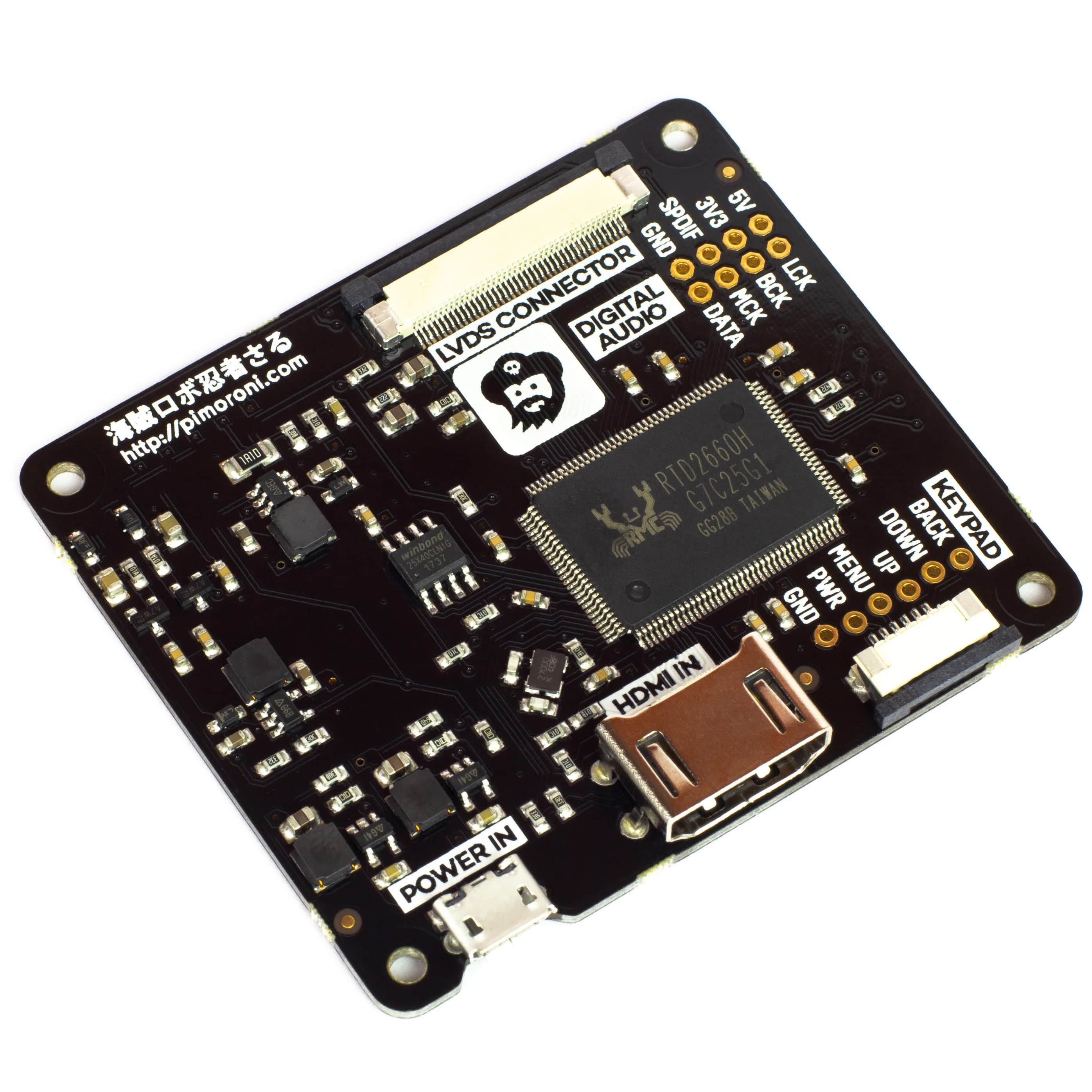 HDMI 8" IPS LCD Screen Kit (1024x768) by Pimoroni - The Pi Hut