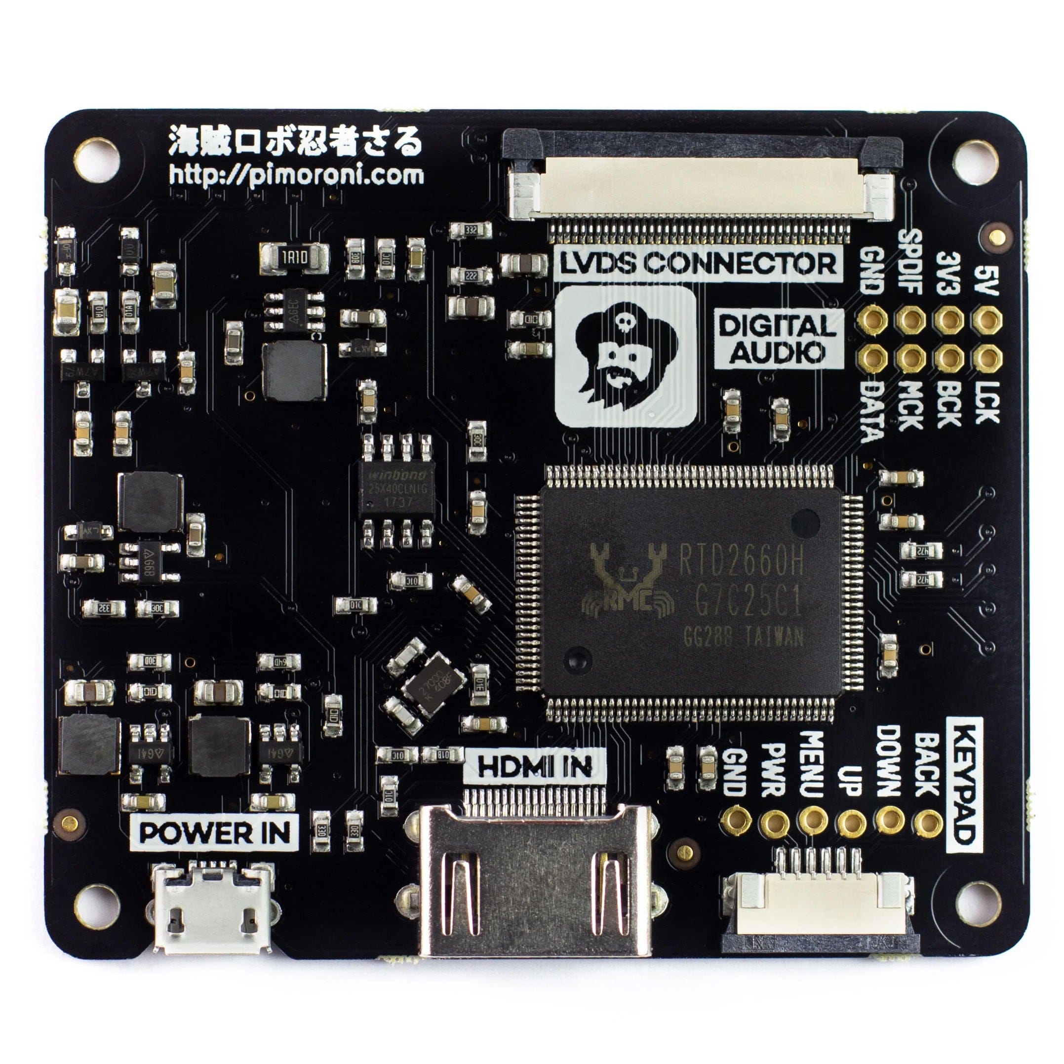 HDMI 8" IPS LCD Screen Kit (1024x768) by Pimoroni - The Pi Hut