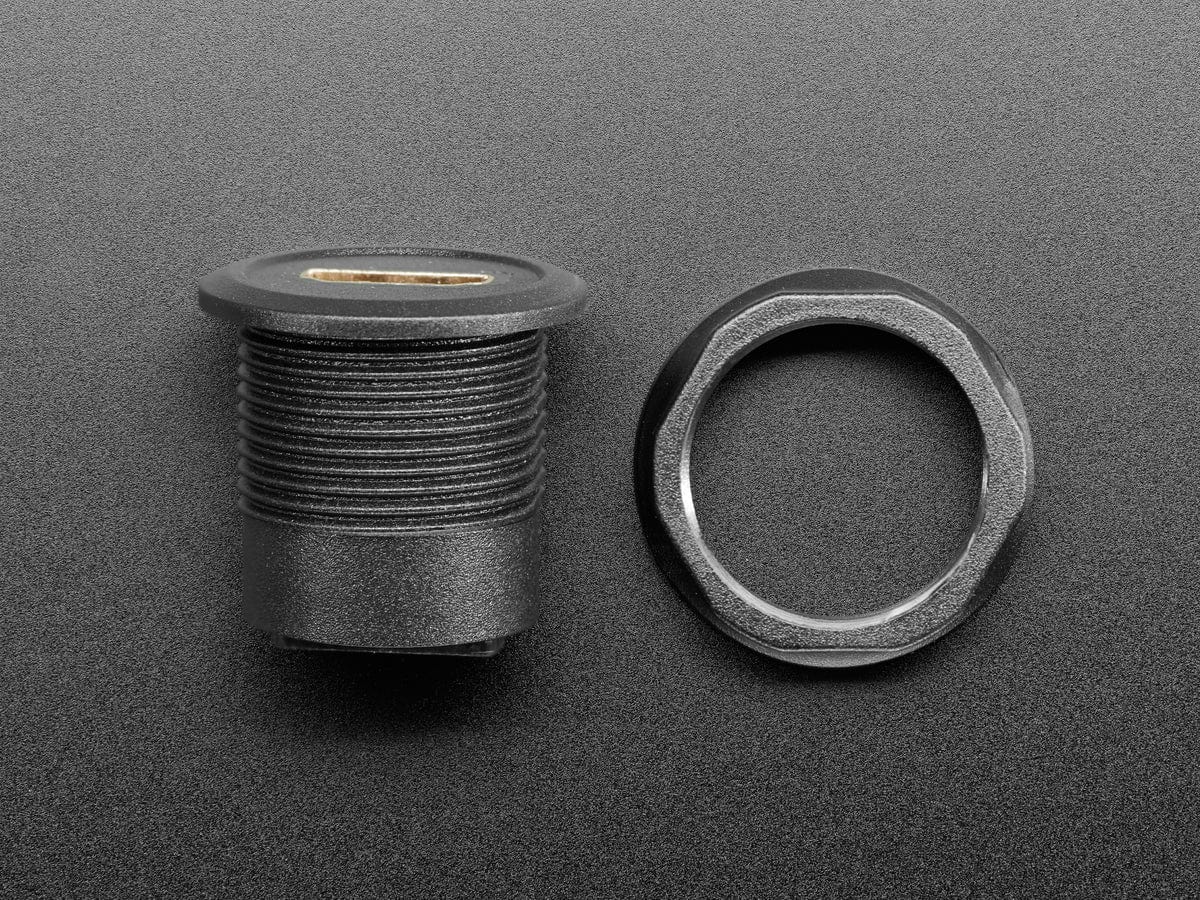 HDMI Round Panel Mount Plug by The Pi Hut - The Pi Hut