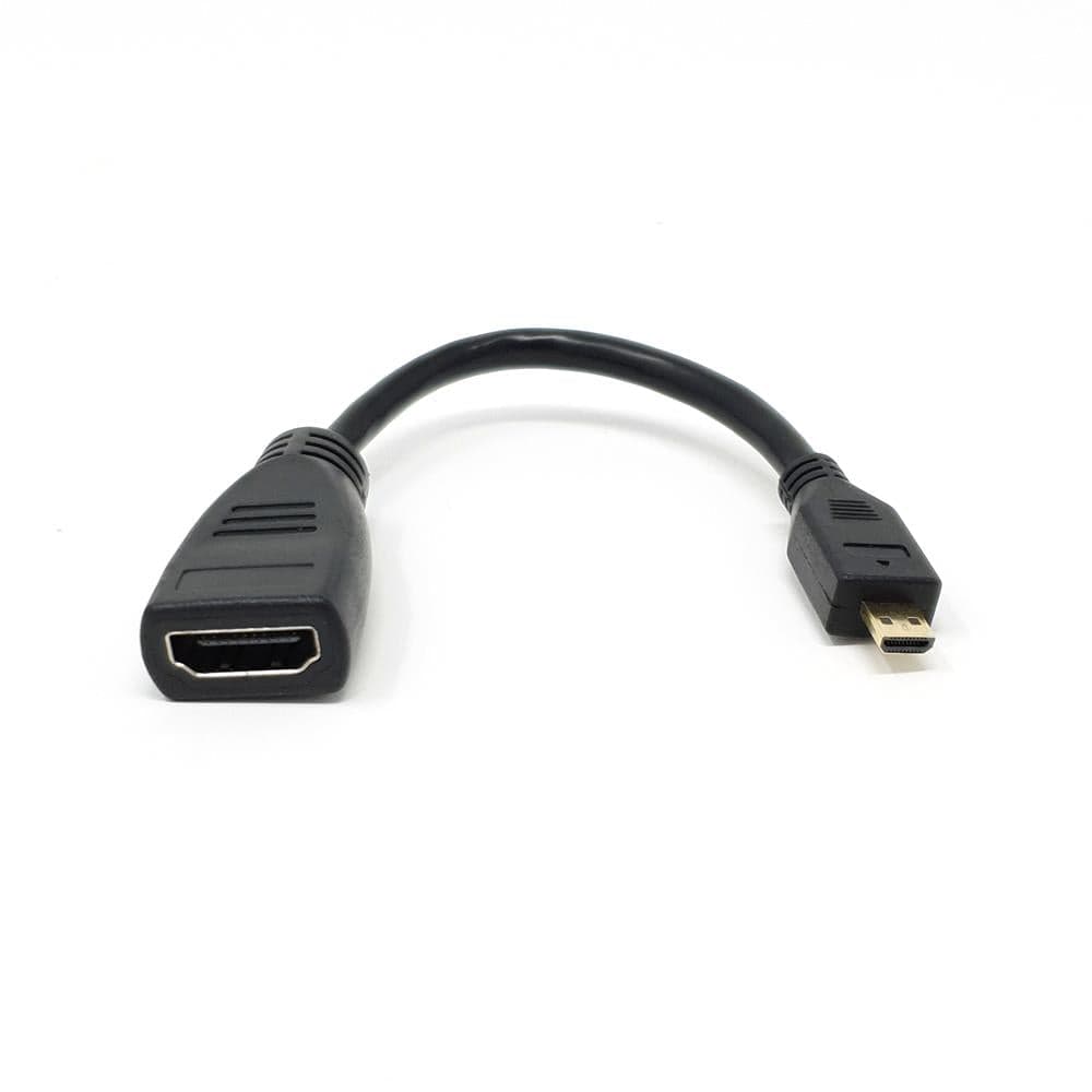 HDMI to Micro-HDMI adapter cable (160mm) by The Pi Hut - The Pi Hut