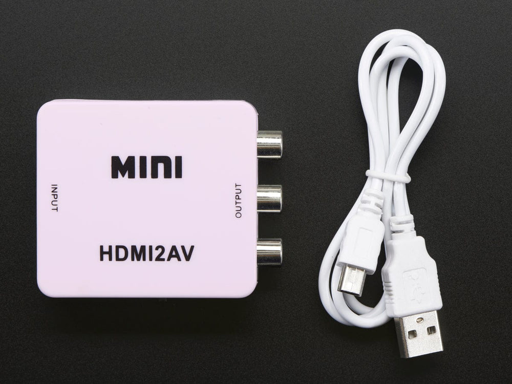 HDMI to RCA Audio and NTSC or PAL Video Adapter by The Pi Hut - The Pi Hut