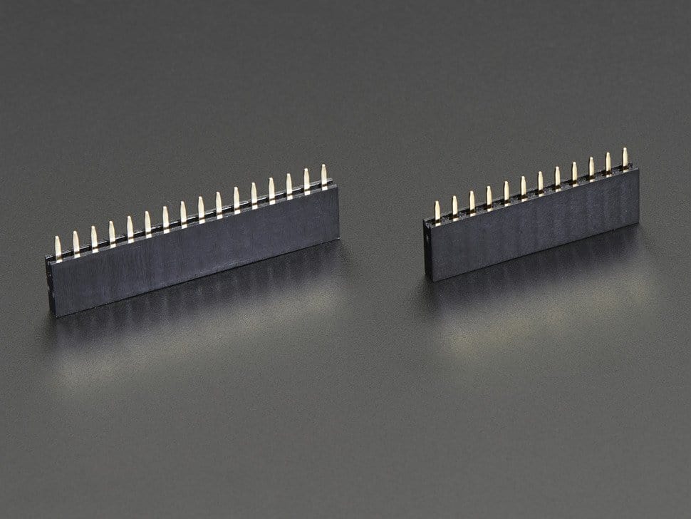 Header Kit for Feather - 12-pin and 16-pin Female Header Set by The Pi Hut - The Pi Hut