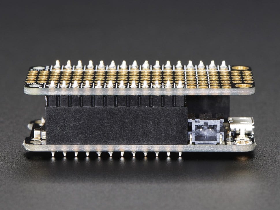 Header Kit for Feather - 12-pin and 16-pin Female Header Set by The Pi Hut - The Pi Hut