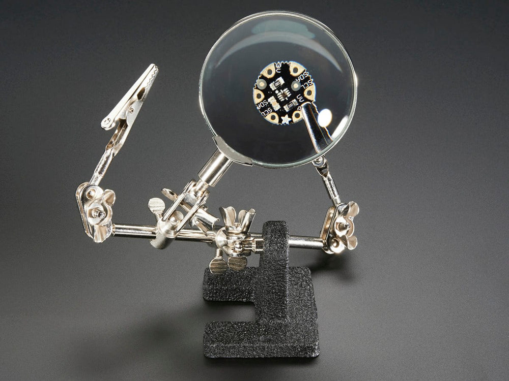 Helping Third Hand Magnifier W/Magnifying Glass Tool (MZ101) by The Pi Hut - The Pi Hut