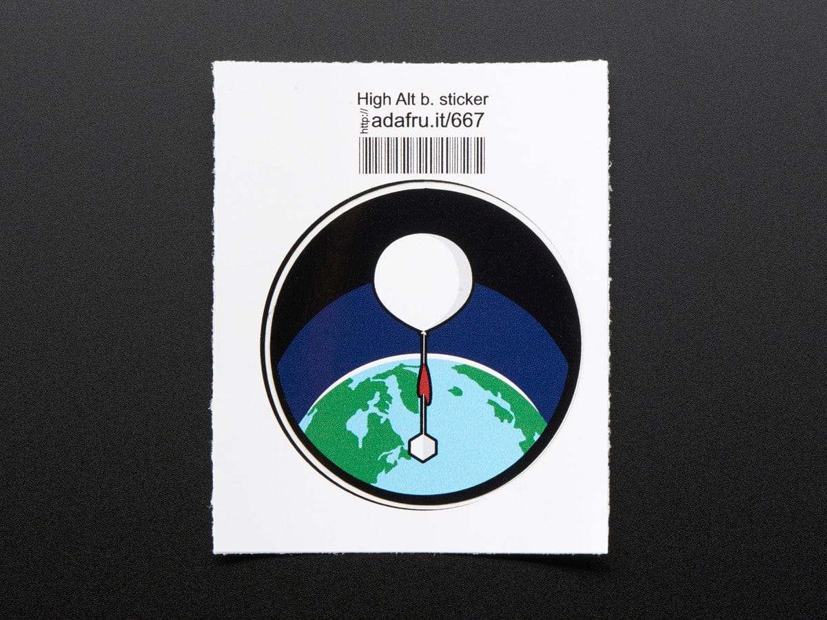 High-altitude balloon - Sticker! by Adafruit - The Pi Hut