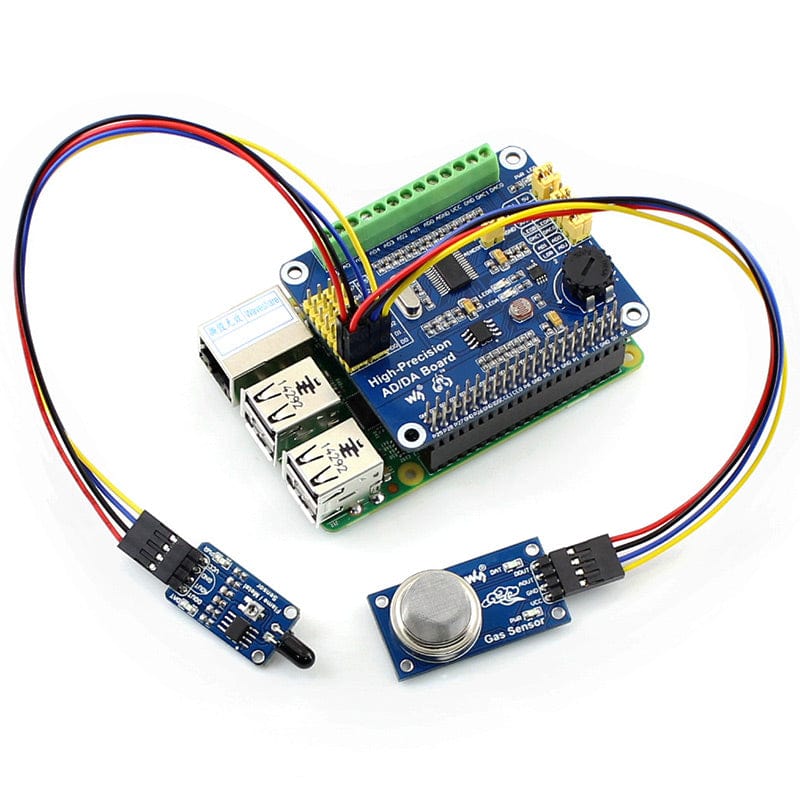 High-Precision AD/DA Expansion Board for Raspberry Pi by Waveshare - The Pi Hut