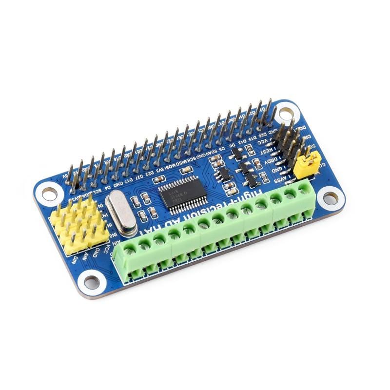 High-Precision ADC HAT For Raspberry Pi (10-Channel 32-Bit) by Waveshare - The Pi Hut