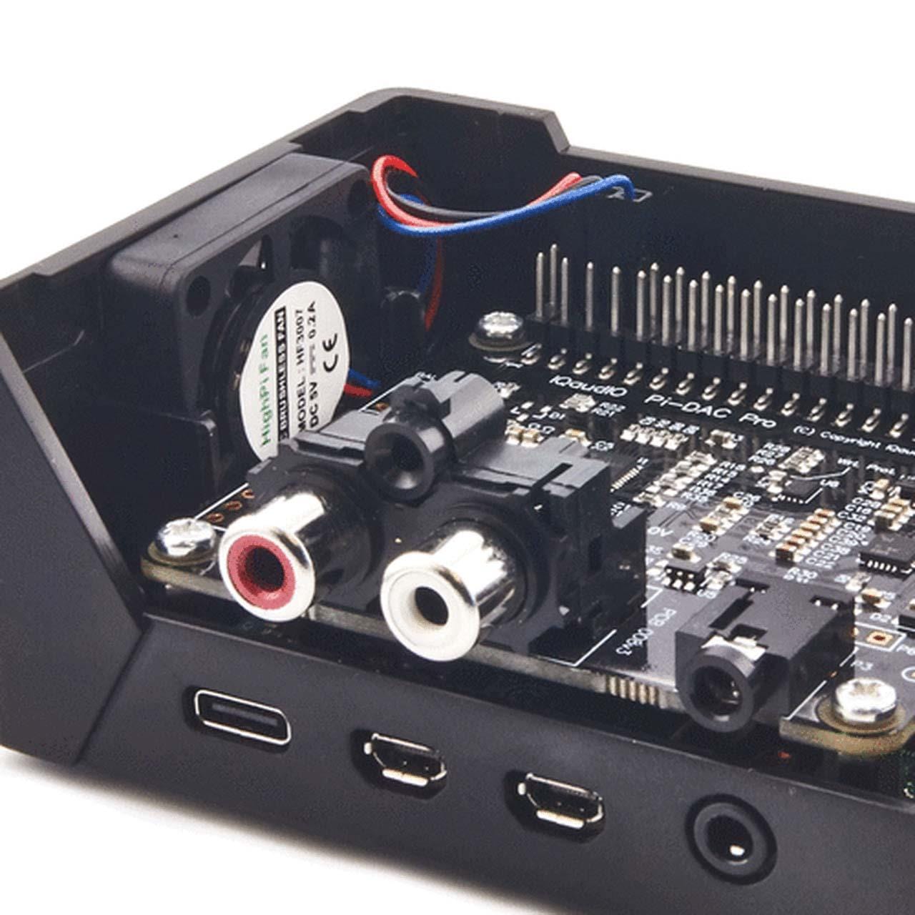 HighPi Pro Case for IQAudio DAC+/DAC Pro and Raspberry Pi 4 by HighPi - The Pi Hut