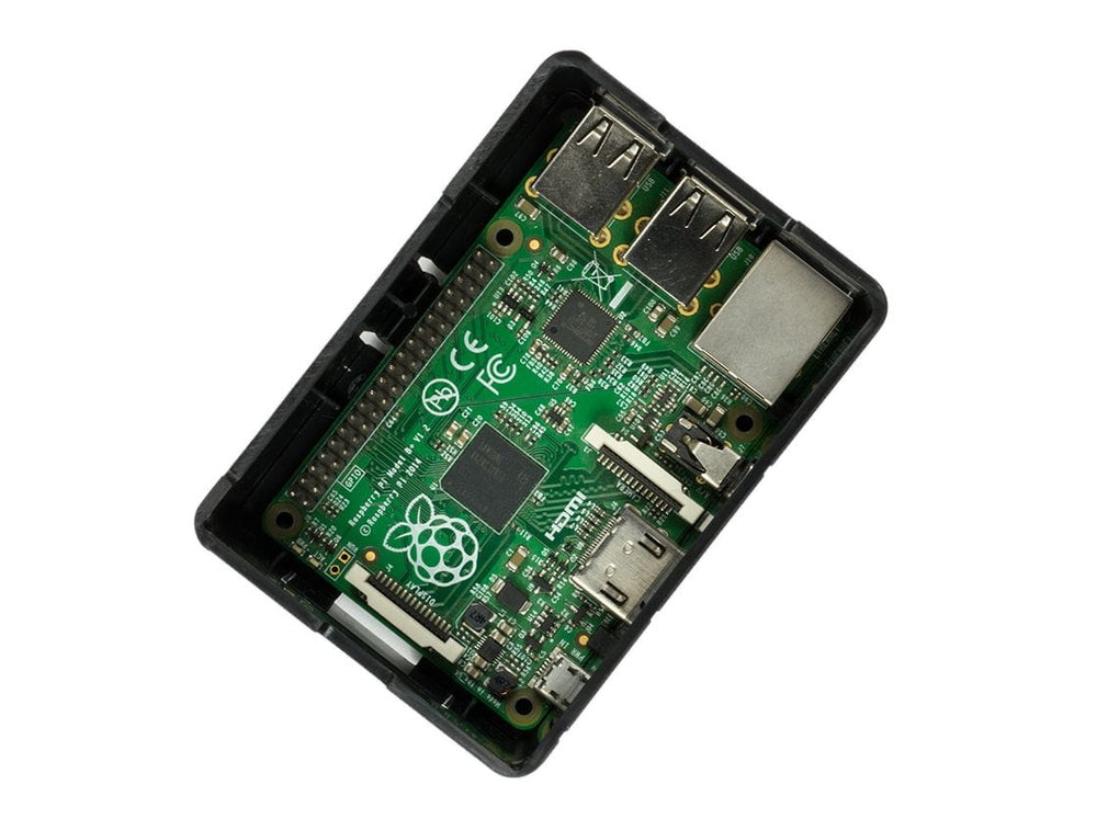 HighPi Raspberry Pi 3 Case - Black - The Pi Hut