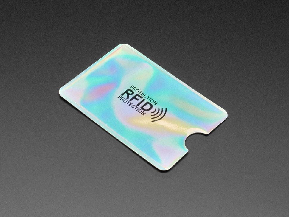 Holographic RFID Blocking Card Holders (10-pack) by The Pi Hut - The Pi Hut