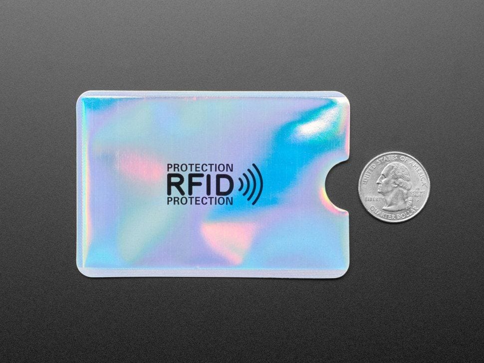 Holographic RFID Blocking Card Holders (10-pack) by The Pi Hut - The Pi Hut