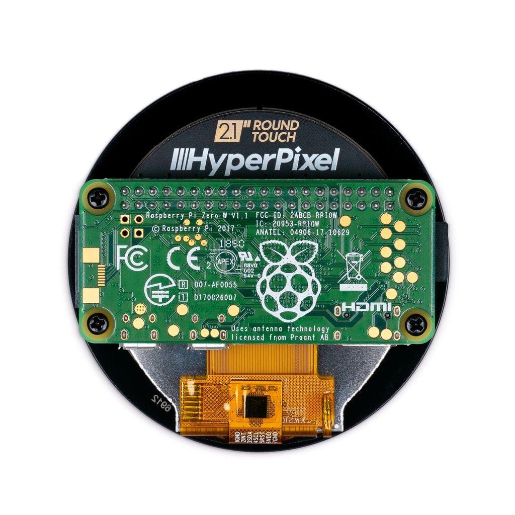 HyperPixel 2.1 Round - Hi-Res Display for Raspberry Pi by Pimoroni - The Pi Hut