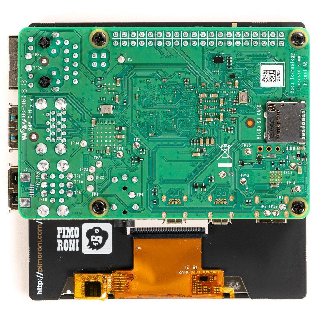 HyperPixel 4.0 Square - Hi-Res Display for Raspberry Pi by Pimoroni - The Pi Hut