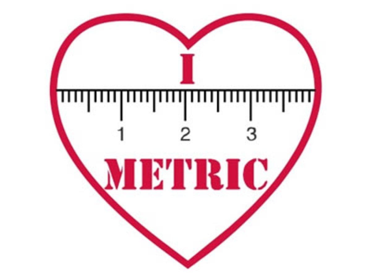 I "heart" METRIC - Sticker! by Adafruit - The Pi Hut