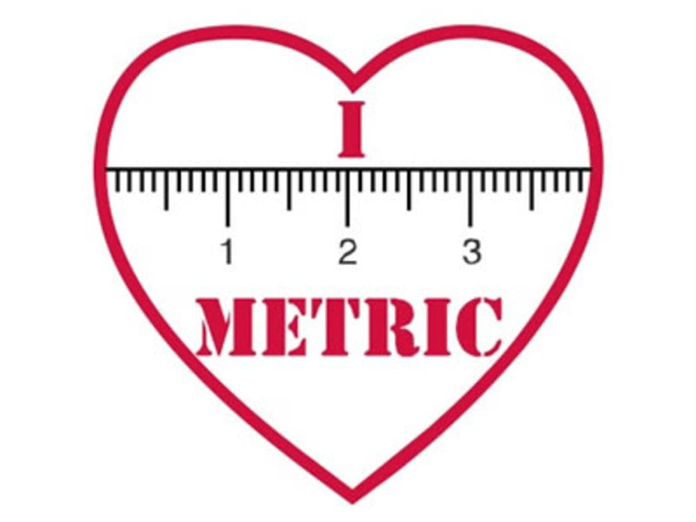 I "heart" METRIC - Sticker! by Adafruit - The Pi Hut
