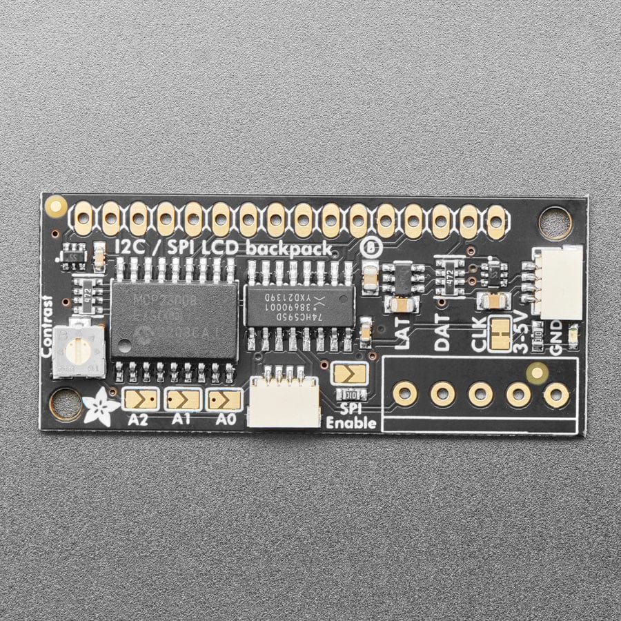 i2c / SPI character LCD backpack - STEMMA QT / Qwiic by Adafruit - The Pi Hut