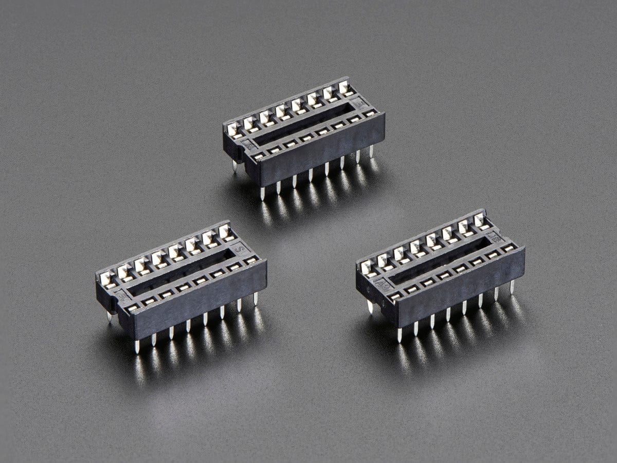 IC Socket - for 16-pin 0.3" Chips - Pack of 3 by The Pi Hut - The Pi Hut
