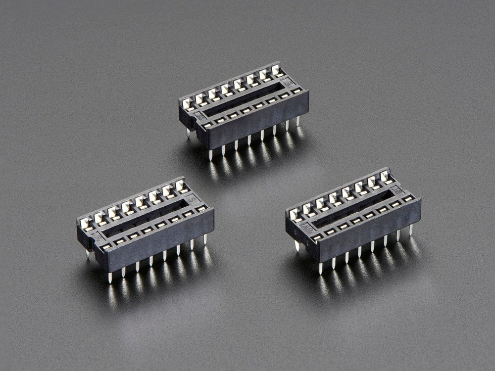 IC Socket - for 16-pin 0.3" Chips - Pack of 3 by The Pi Hut - The Pi Hut
