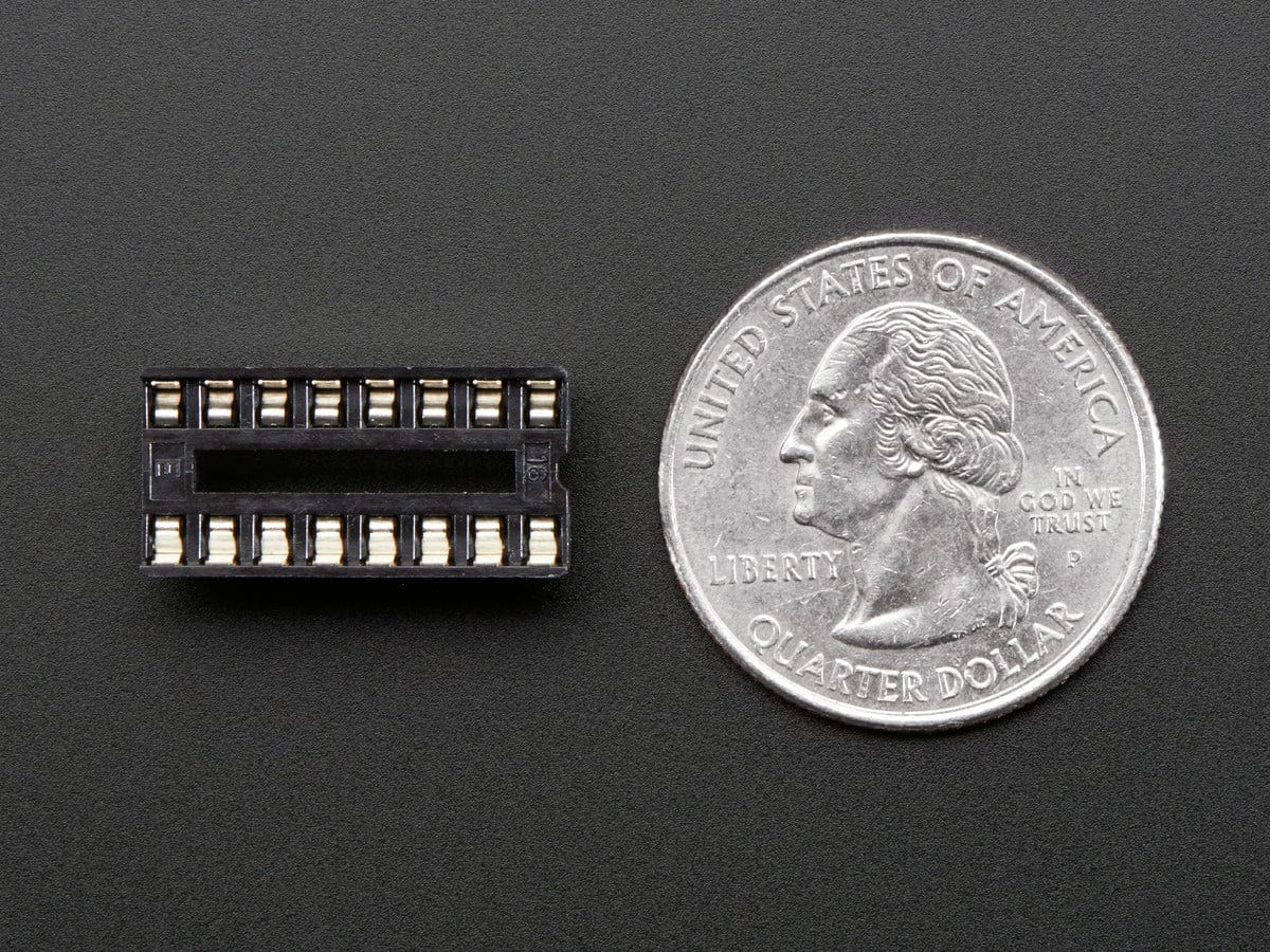 IC Socket - for 16-pin 0.3" Chips - Pack of 3 by The Pi Hut - The Pi Hut