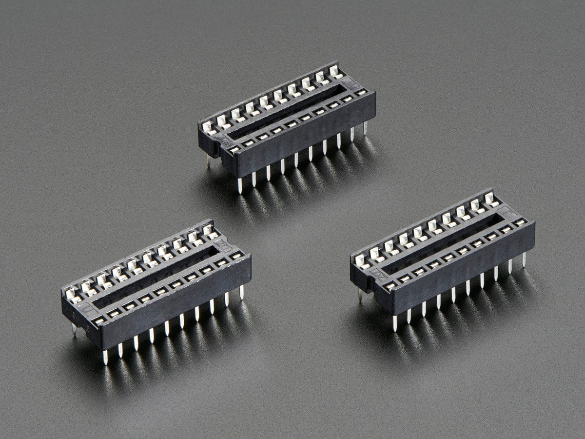 IC Socket - for 20-pin 0.3" Chips - Pack of 3 by The Pi Hut - The Pi Hut