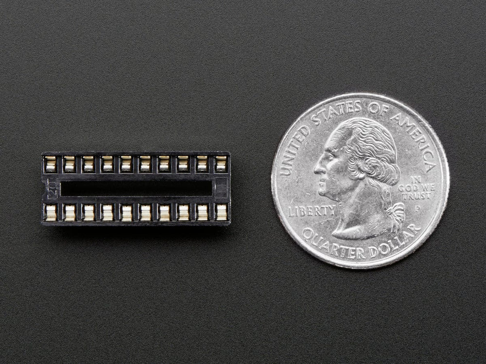 IC Socket - for 20-pin 0.3" Chips - Pack of 3 by The Pi Hut - The Pi Hut