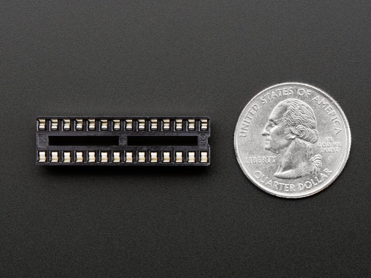 IC Socket - for 28-pin 0.3" Chips - Pack of 3 by The Pi Hut - The Pi Hut